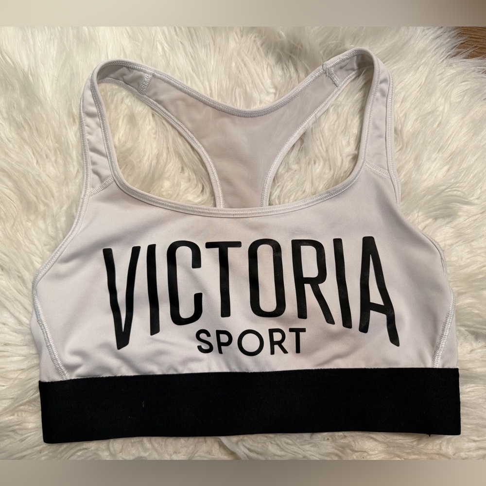 Victoria Secret Sport White and Black Sports Bra